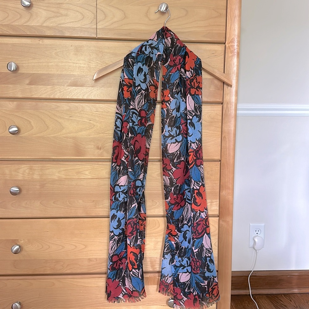 J. Crew Multi Colored Rectangle Scarf - Picture 1 of 4